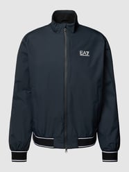 Blouson mit Stehkragen und Zweiwege-Reißverschluss von EA7 Emporio Armani Blau - 39