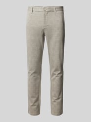 Slim Fit Chino mit Gürtelschlaufen Modell 'MARK' von ONLY & SONS Beige - 17