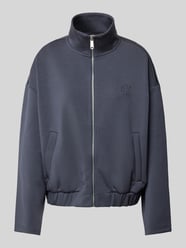 Sweatjacke mit Stehkragen von Calvin Klein Jeans Blau - 38