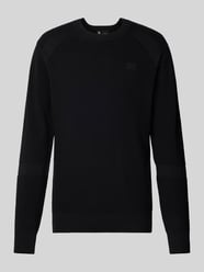 Strickpullover mit Label-Stitching von G-Star Raw Schwarz - 22