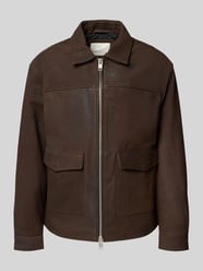 Leren jack met tweewegsritssluiting, model 'LEWIS' van Jack & Jones Premium - 16