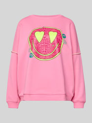 Oversized Sweatshirt mit Motiv-Print von miss goodlife Pink - 17