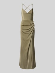 Abendkleid mit V-Ausschnitt und Raffungen von Laona - 6