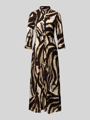 Maxikleid mit Knopfleiste Modell 'SAVANNA' von YAS Beige - 2