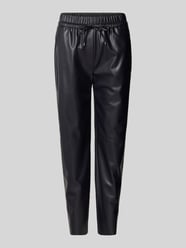 Stoffhose in Leder-Optik von Marc Cain - 1