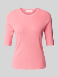 Strickpullover mit geripptem Rundhalsausschnitt von Christian Berg Woman - 33