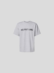 T-Shirt mit Label-Print von Helmut Lang Grau - 36