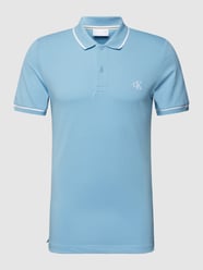 Poloshirt mit Label-Stitching von Calvin Klein Jeans Blau - 31