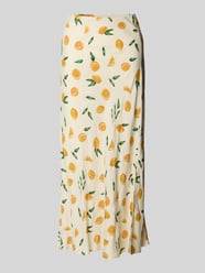 Ausgestellter Midi-Rock mit Allover-Muster Modell 'NYA' von Pieces - 2