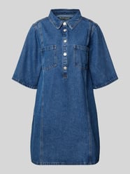 Sukienka jeansowa z kieszeniami na piersi model 'Mola' od LOLLYS LAUNDRY - 8