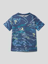 T-Shirt mit Allover-Print von s.Oliver RED LABEL Blau - 9