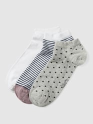 Socken mit Label-Print im 2er-Pack von Jake*s Casual Weiß - 34
