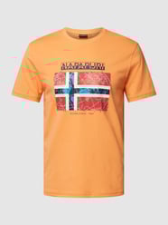 T-Shirt mit Logo-Print Modell 'GUIRO' von Napapijri Orange - 11