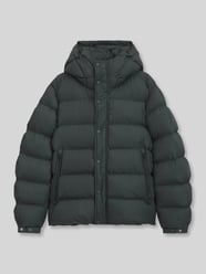 kurtka pikowana o kroju regular fit z kapturem model 'Omaris' od BOSS Orange - 35