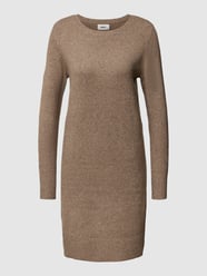 Knielanges Strickkleid in Melange-Optik von Only Braun - 28