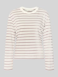 Boxy Fit Langarmshirt aus reiner Baumwolle Modell 'ESSENTIAL' von Selected Bordeaux - 48