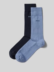 Socken mit Label-Detail im 2er-Pack von BOSS Blau - 9