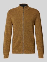 Strickjacke mit Reißverschluss von camel active Gelb - 30