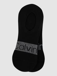 Füßlinge mit Stretch-Anteil im 2er-Pack von CK Calvin Klein Schwarz - 43