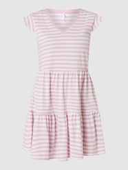 Mini-jurk met streepmotief, model 'May' van Only Paars - 46