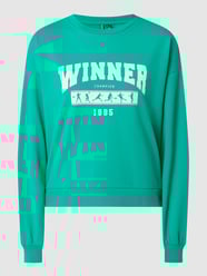 Sweatshirt aus Baumwolle Modell 'Vienna' von Pieces Grün - 11