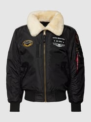 Bomberjacke mit Motiv-Patches Modell 'Injector III Air Force' von Alpha Industries Schwarz - 25