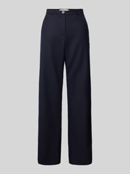 Regular fit broek van scheerwol met riemlussen van Lanius - 48