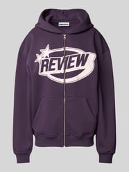 Sweatjacke mit Kapuze von Review Lila - 23