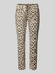 Slim Fit Hose mit verkürztem Schnitt von Buena Vista Beige - 26