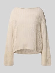 Sweter z dzianiny o kroju oversized z dekoltem w łódkę od INFLUENCER'S CHOICE BY P&C* - 4