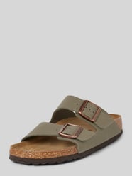 Sandalen mit Dornschließe Modell 'Arizona' von Birkenstock Grau - 2
