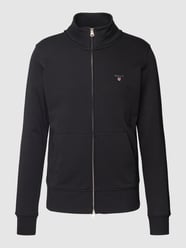 Sweatjacke mit Label-Stitching von Gant Schwarz - 14