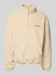 Fleecepullover met schipperskraag, model 'Puka' van Pegador - 8