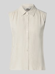 regular fit linnen blouse zonder mouwen model 'SIESTA' van ONLY Beige - 4