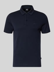 Koszulka polo z napisem z logo od BOSS - 3