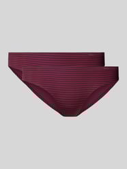 Slip met all-over motief, set van 2 stuks van Marc O'Polo Bordeaux - 43