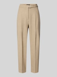 Wide fit stoffen broek met viscose, model 'Elaine' van Cambio Beige - 25