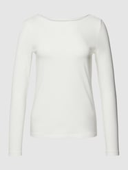 Shirt met lange mouwen met boothals van Montego Wit - 30