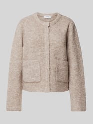 Cardigan mit aufgesetzten Taschen Modell 'Revira' von moves Beige - 31