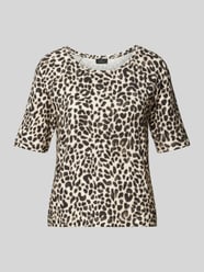 T-Shirt mit Rundhalsausschnitt von monari Beige - 32