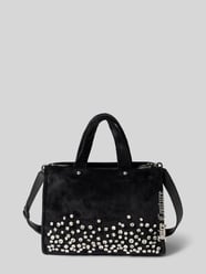 Handtasche mit Ziersteinbesatz Modell 'IRIS VELVET' von Juicy Couture Schwarz - 25