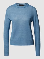 Strickpullover aus reinem Flachs Modell 'Volpino' von Weekend Max Mara Blau - 25
