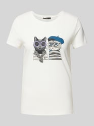 T-shirt met motiefprint van Zero - 33