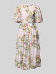 Sukienka midi z bufkami model 'JONORA' od Ted Baker Fuksjowy - 6