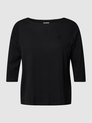 PLUS SIZE Longsleeve mit U-Boot-Ausschnitt von Tom Tailor Schwarz - 45