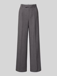 Wide Leg Bundfaltenhose mit Gürtelschlaufen Modell 'BOWERY' von Mango Grau - 8