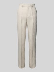 Regular Fit Leinenhose mit Bügelfalten Modell 'BORELI' von Mango Beige - 33