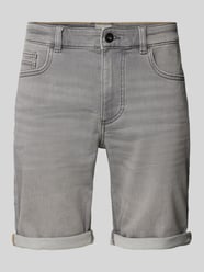 Slim Fit Jeansshorts im 5-Pocket-Design von camel active Grau - 22