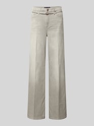 Straight leg jeans met ceintuur, model 'Sventy B' van Raffaello Rossi - 1