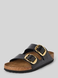 Sandalen mit Dornschließen Modell 'Arizona' von Birkenstock Schwarz - 37